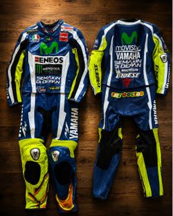 Men’s motorcycle lather one piece jacket and pants large