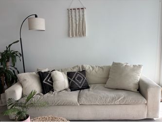 West Elm Beige Sofa