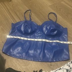 Blue Corset Style Top 