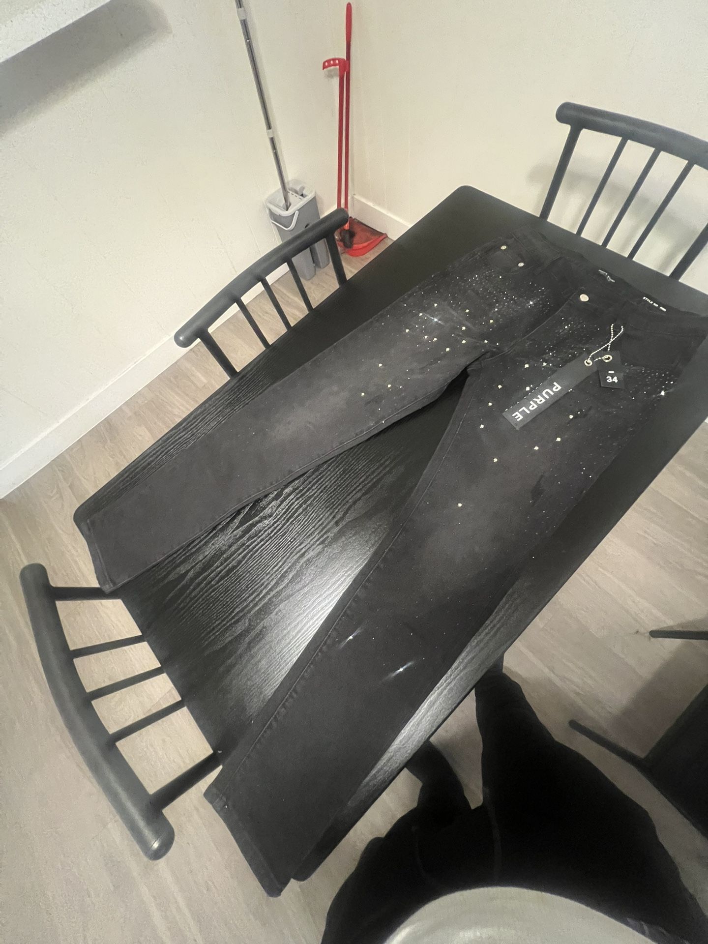 purple jeans size 34 men