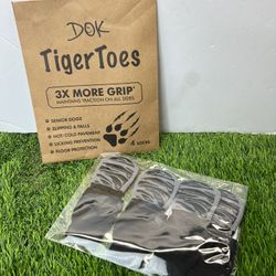 Dok Tiger Toes 4 Socks For Dogs 