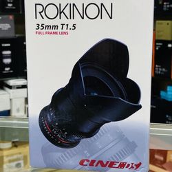 Rokinon 35mm T1.5 Sony E Mount