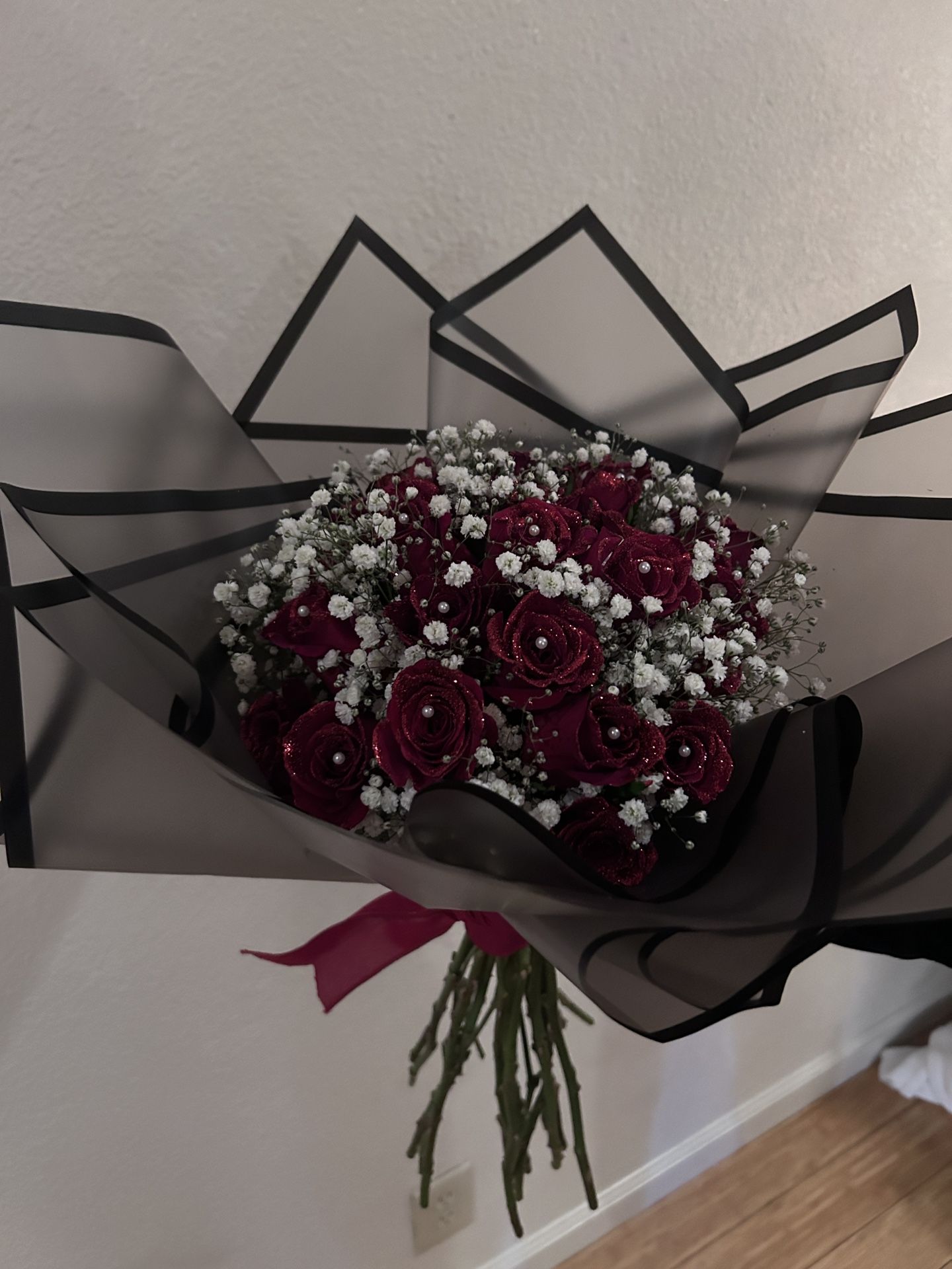 Glitter Roses For Valentines !!