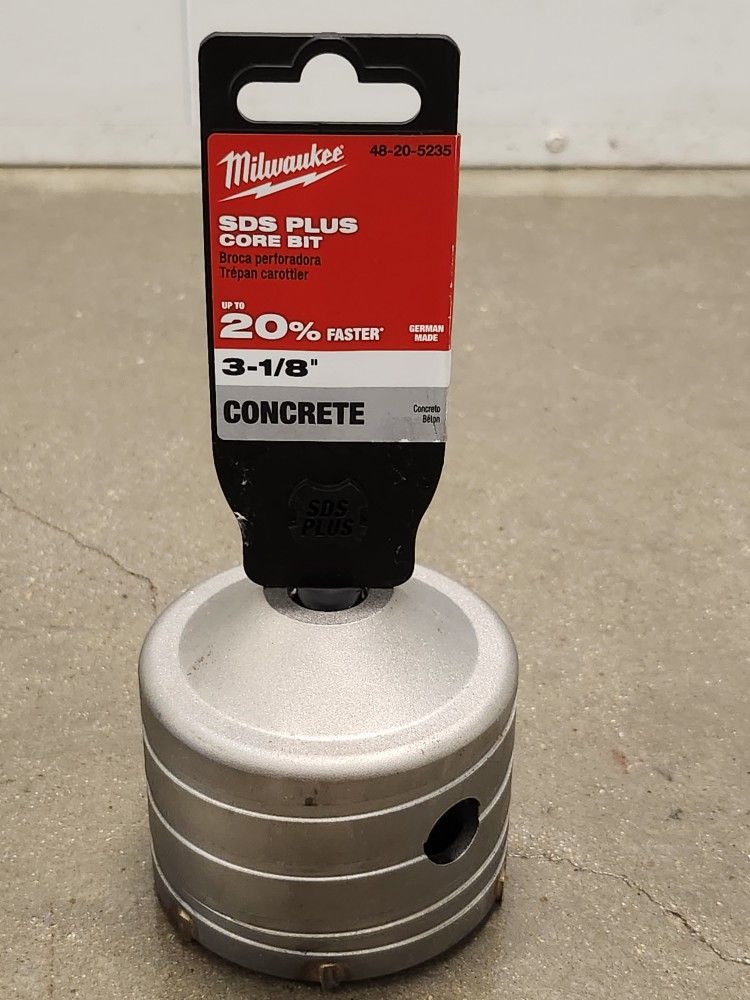 Milwaukee 3 1/8" Carbide SDS-PLUS Masonry Core Bit