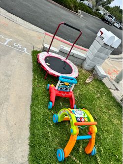 Free kids items, trampoline, decor, mirrors