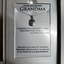 Sterling Silver “Grandma” Necklace in Gift Box – New, Originally $50 (Kohl’s)