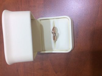 Rose gold chocolate & white diamond ladies ring