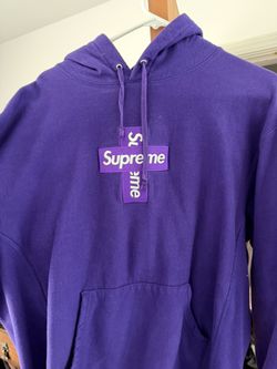 Supreme Cross Box Logo Hoodie Large