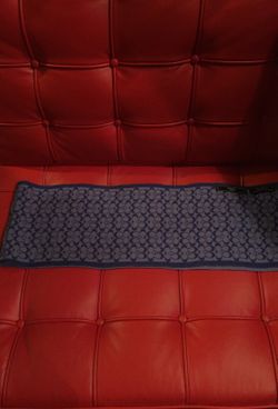 COACH Signature C Purple/Grape Merino Wool Mini Muffler Scarf - NEW