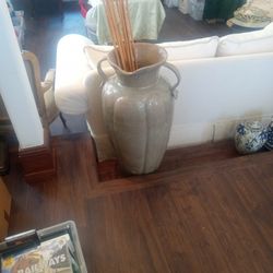 1950's Spanish Glazed Ceramic Urn