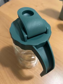 Glass willow milk storage container