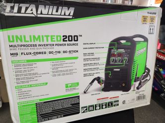 Titanium unlimited 200 professional multi-process welder