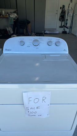 Whirlpool refrigerator and washer dryer.