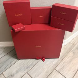 6 Cartier Authentic Designer Empty Boxes 