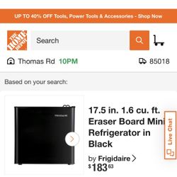 1.6 Cu Ft Frigidaire Mini Fridge 