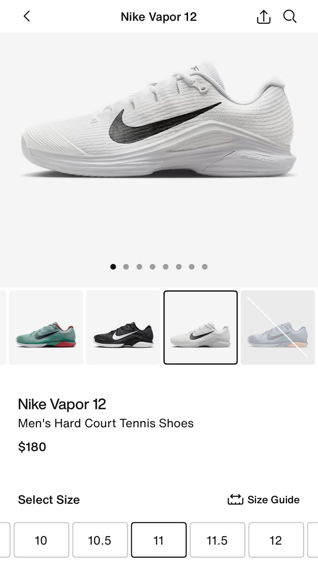 Nike Men’s Vapor 12 - Brand new Size 11