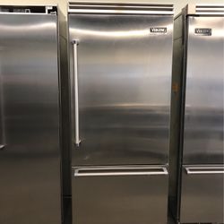 Viking 36”Wide 5Series Built In Bottom Freezer Refrigerator Stainless Steel 