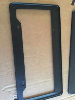 2 abs plastic car license frames