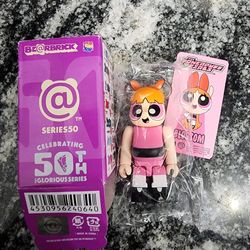 Confirmed Blossom Powerpuff 100% Be@rbrick 50th Bearbricks