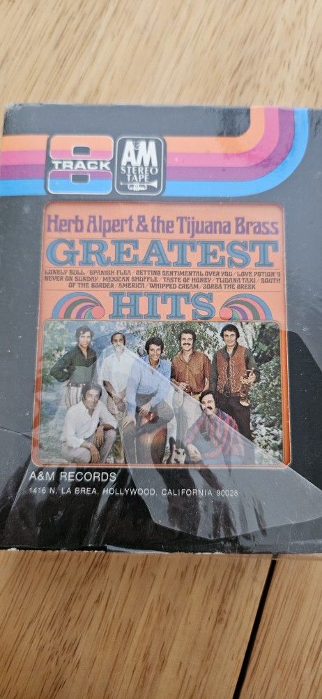 8-Track Cartridge- Herb Alpert & The Tijuana Brass Greatest Hits 8T-4245
