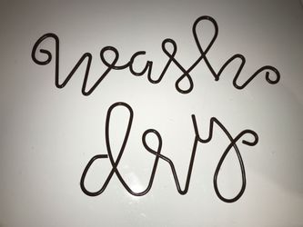 Wash & Dry Home Decor