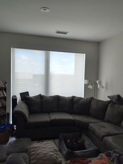 Grey 2 Piece Sectional Sofa