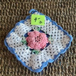 Vintage Crochet Pot Holders - 4 Styles Available