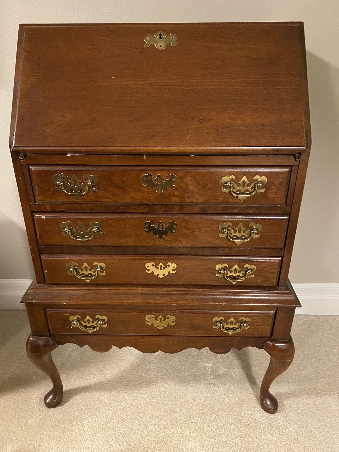 Desk “Secretary “ style- solid wood