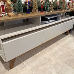 Tv Stand With Table (moving Sale) 