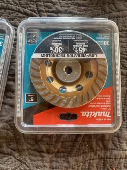 Makita 5” diamond cup wheel low vibration