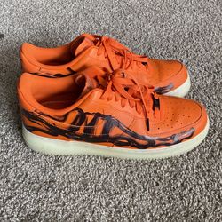 Orange Skeleton Air Forces