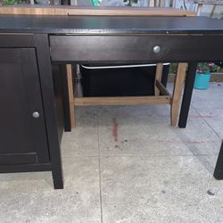 Hemnes Black computer desk 