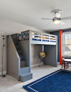Pottery Barn Catalina Twin Stair Loft Bunk Bed & Dresser- see notes for price