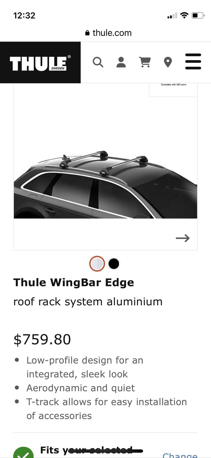 Thule Aero Crossbars And Mounts For Audi 