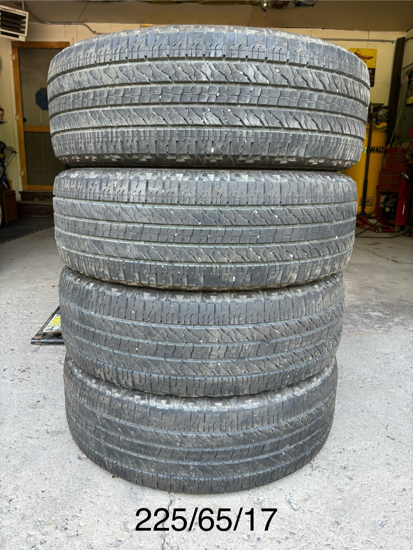 (4) - 225/65/17 Goodyear Wrangler Fortitude HT Tires