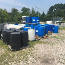 FREE 55 Gallon Drums Black And Blue
