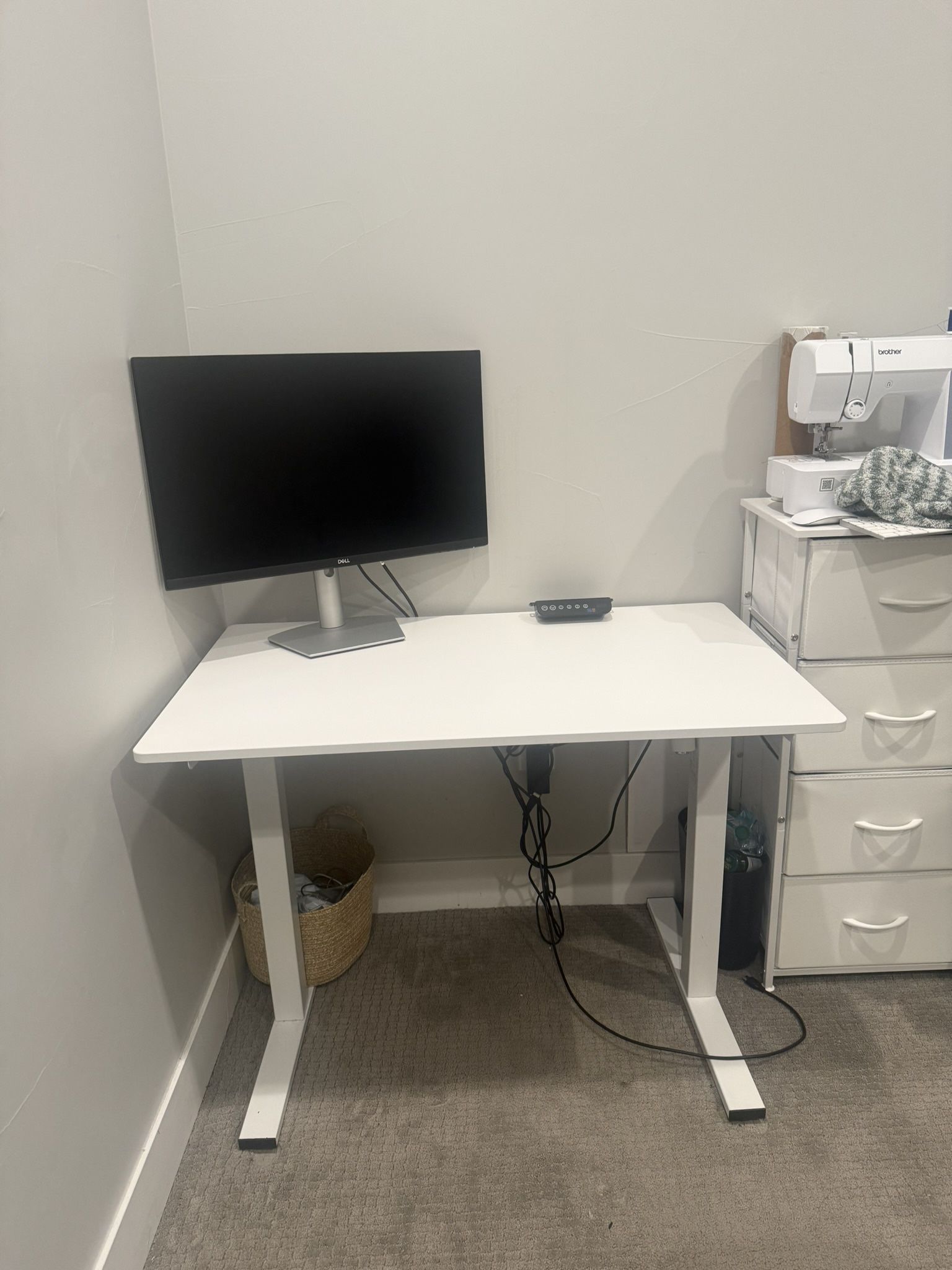 White Standing Desk