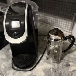 Coffee Lover Bundle:  Keurig 2.0 and French press