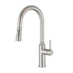 Pull-Down Single Handle Kitchen Faucet include Kitchen Faucet 10"W Deck Plate