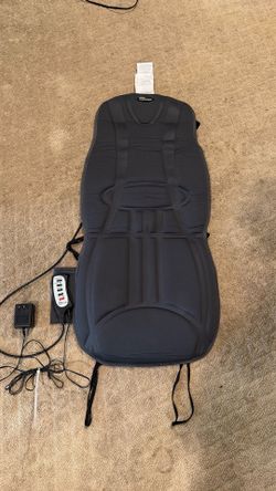 Sunbeam Heated Cushioned Chair Massager with 5 Motors and Remote Control