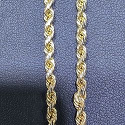 14kt YG Rope Chain. (C-3) 19", 5.8g, 3mm, Hollow. ASK FOR RYAN. #(contact info removed)91