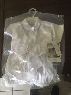 Boys christen gown 12 month
