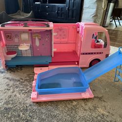 Barbie Dream Camper Van With Pool And Kitchen
