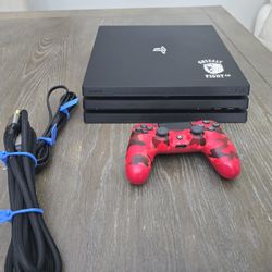 Sony PlayStation 4 Pro 1TB Game Console w/ Power Cord & Controller - TESTED