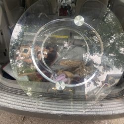Circle Table Glass 