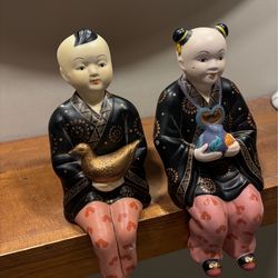 Vintage  Chinese Porcelain shelf Sitters