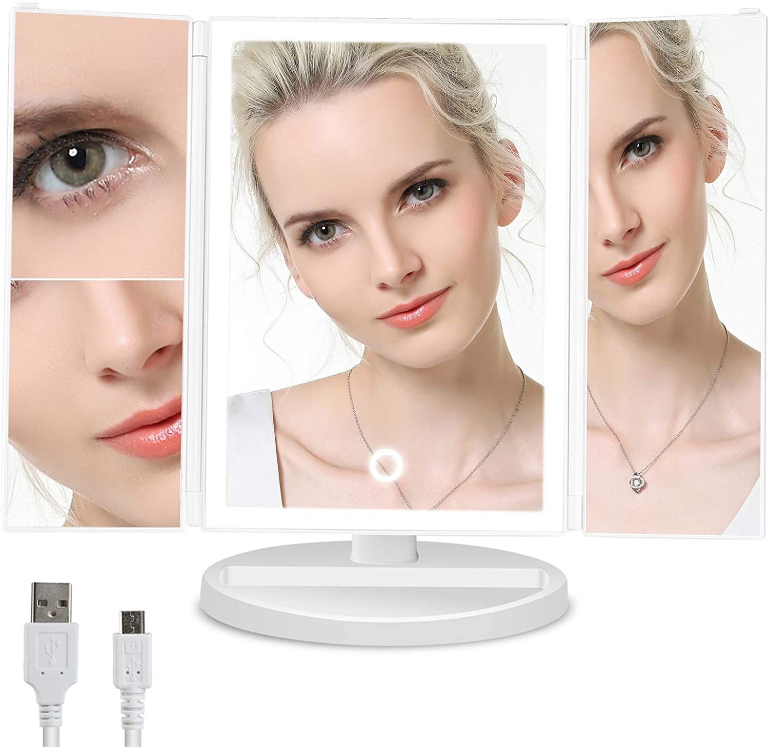 lighted makeup mirror