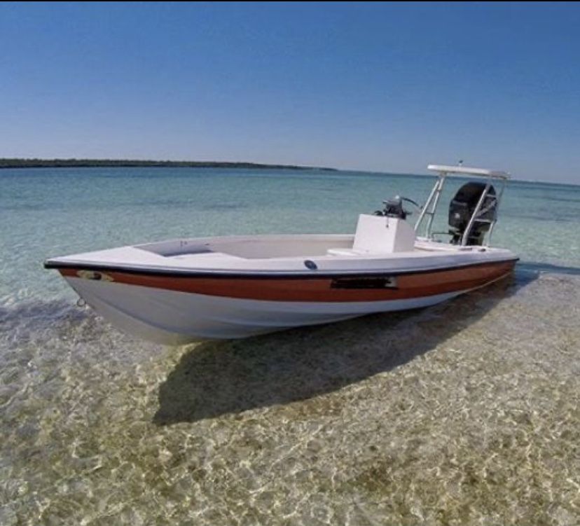 17’ hoog flats boat (hewes, maverick, back country, dolphin, mako, carolina skiff) for Sale in