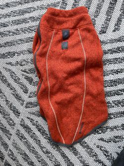 Ruffwear Climate Changer / Fernie Fleece Dog Sweater – Size Small (Orange/Rust)