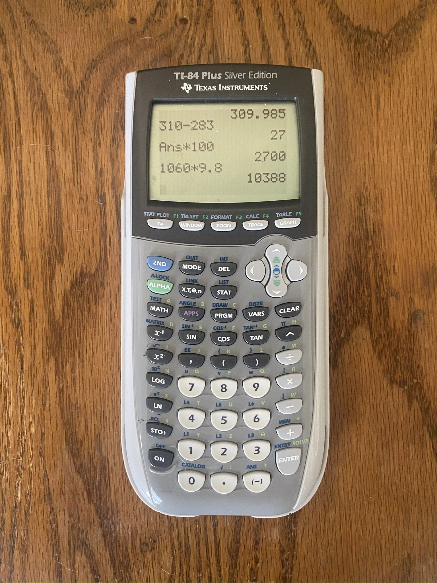 TI-84 Plus Silver Graphing Calculator